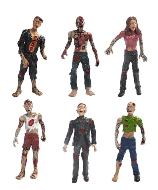 6pcs Zombies Figure Model