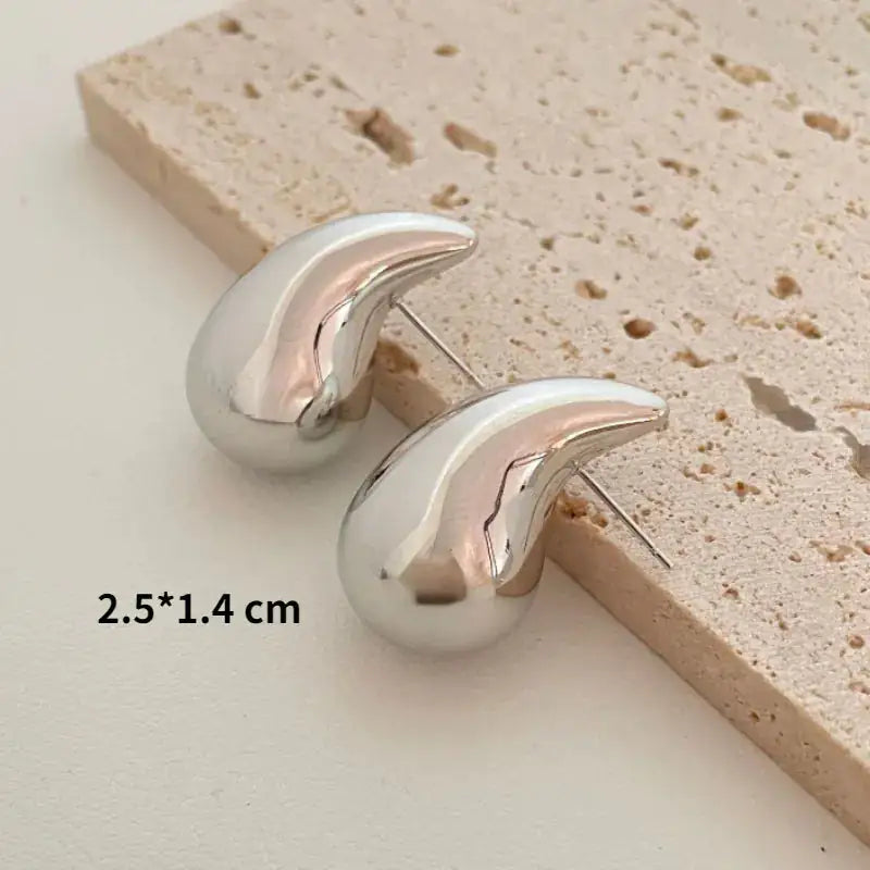 Chunky Dome Drop Earrings