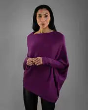 Off Shoulder Draped Jumper