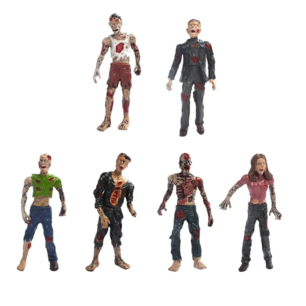 6pcs Zombies Figure Model