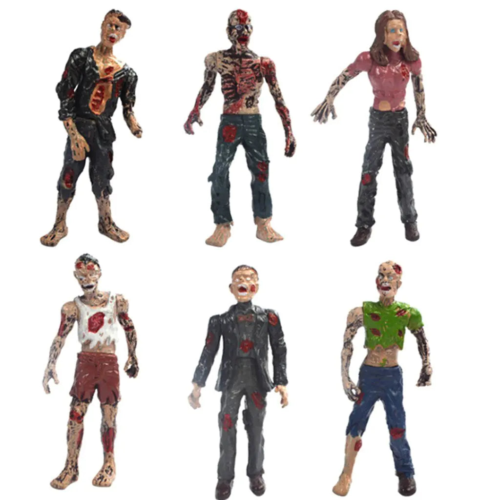 6pcs Zombies Figure Model