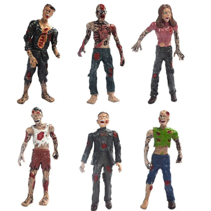 6pcs Zombies Figure Model