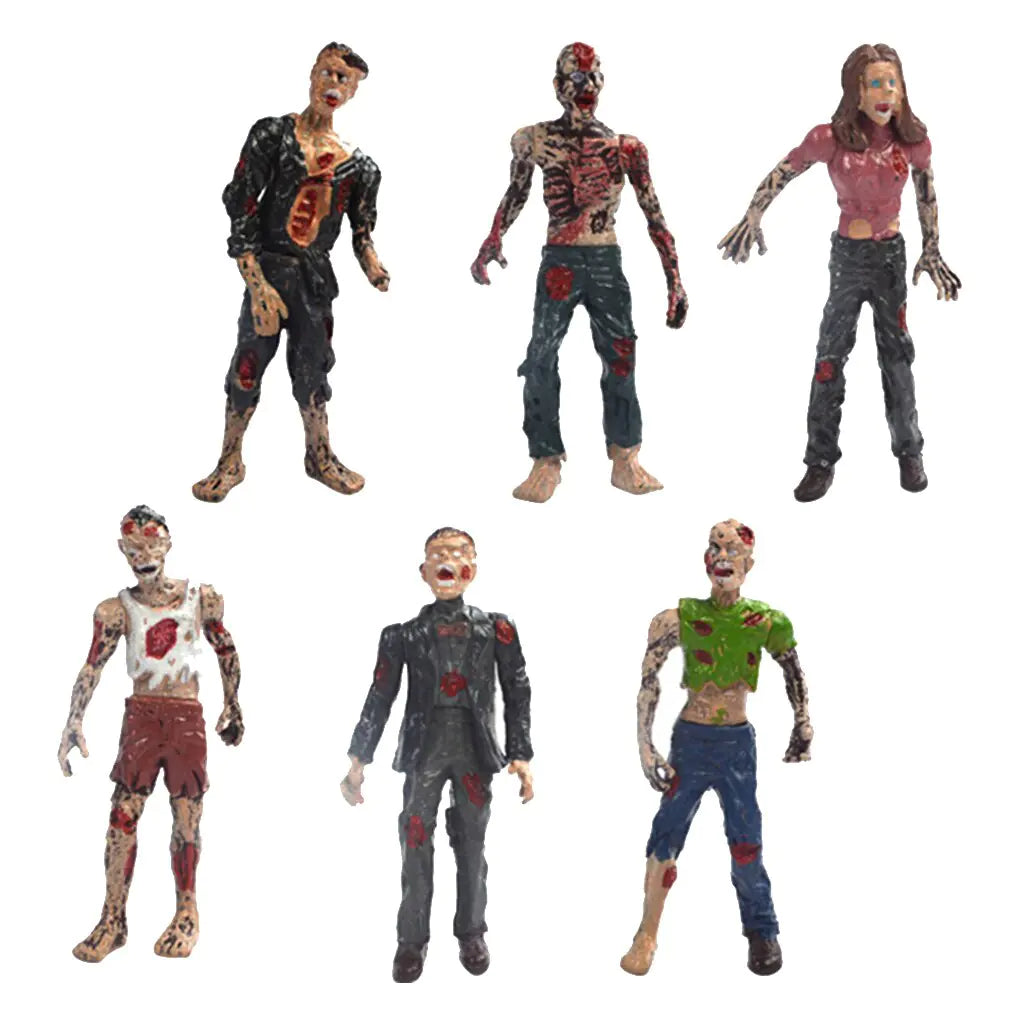 6pcs Zombies Figure Model